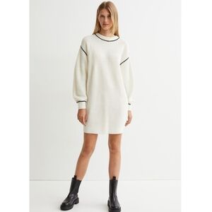 Elegant White Sweater Dress